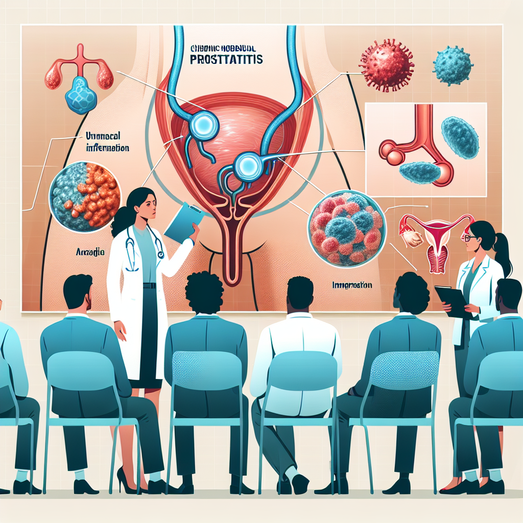 Информационное изображение о хроническом небактериальном простатите и методах управления состоянием