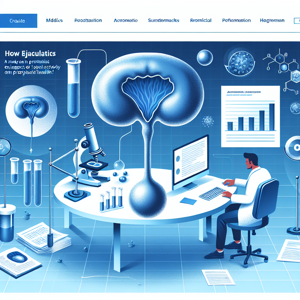 Графическая схема анатомического строения мужской простаты и влияние эякуляции на её состояние