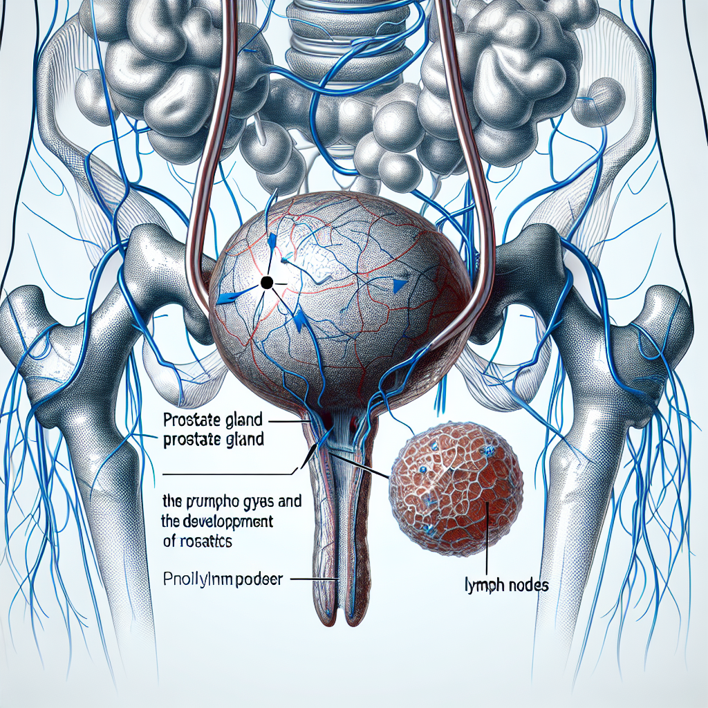 Лимфатические узлы и предстательная железа, изображение на тему простатита.